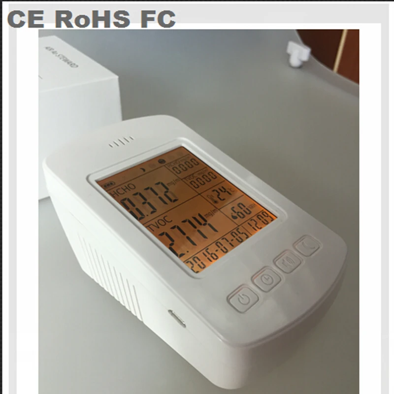 Free shipping Personal Home Use Air Quality Detector Monitor PM2.5 PM10 Gas Meter Formaldehyde Tester Smoke Sensor RH | Инструменты