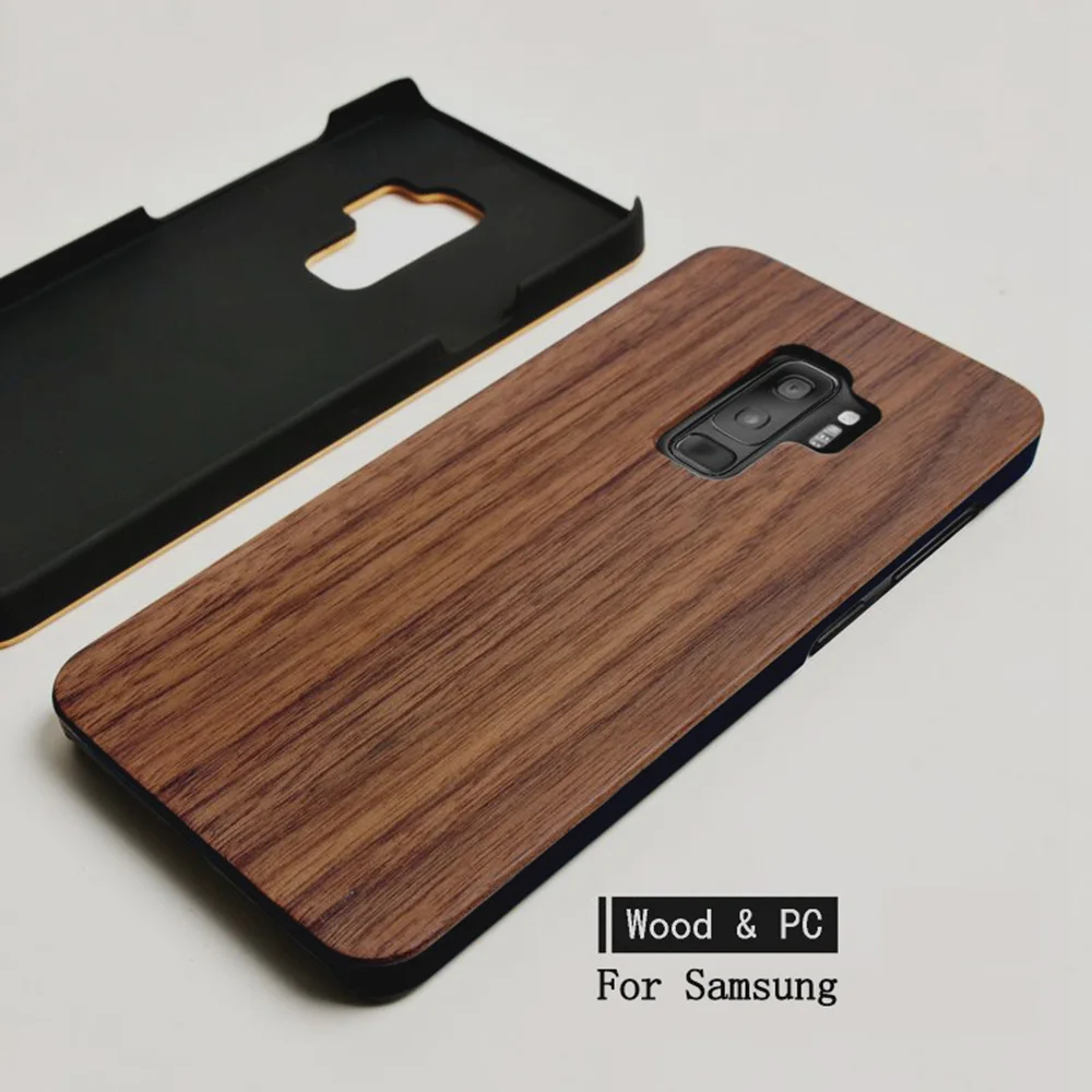 Деревянный чехол для samsung Galaxy S10 S9 S8 Plus S7 Edge, роскошный пластиковый чехол для телефона samsung Galaxy Note 9 8 10 Plus, чехол
