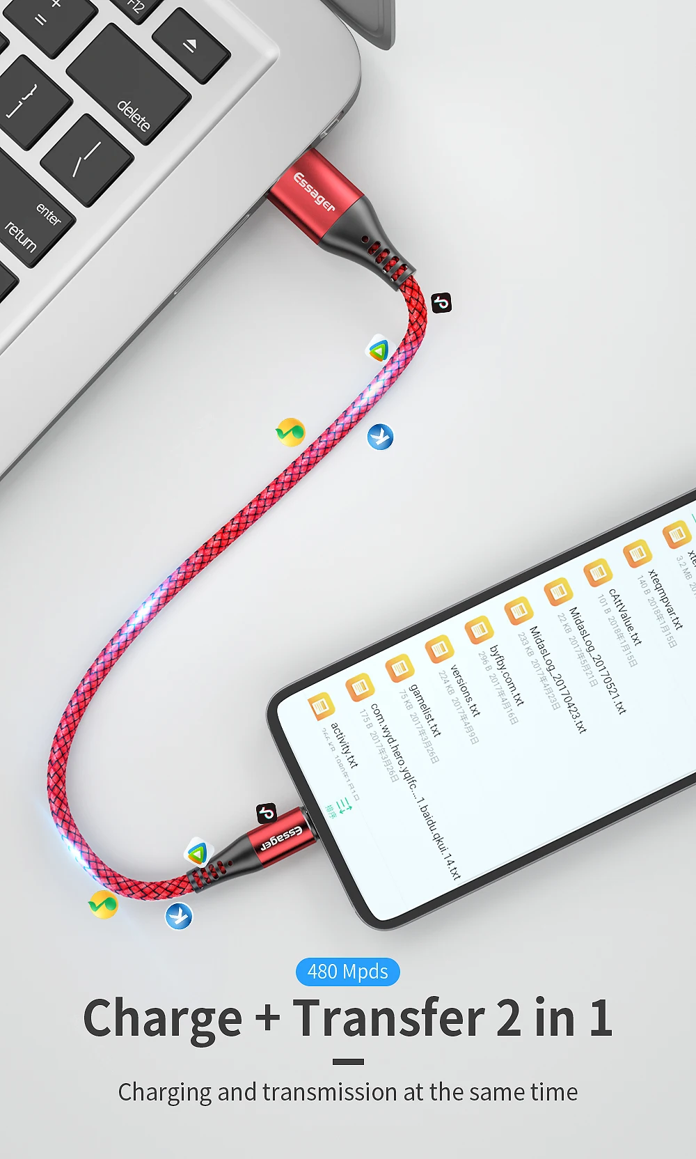 Essager 5A usb type-C кабель SCP Supercharge для huawei Mate20 Pro P20 Quick Charge 4,0 3,0 USB C кабель Android зарядное устройство Шнур для передачи данных