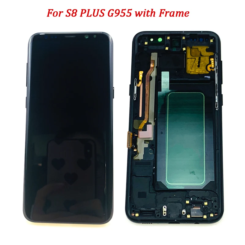 Супер AMOLED ЖК-дисплей для samsung Galaxy S8 G950 SM-G950F ЖК-экран сенсорный дигитайзер сборка Pantalla для S8 Plus G955