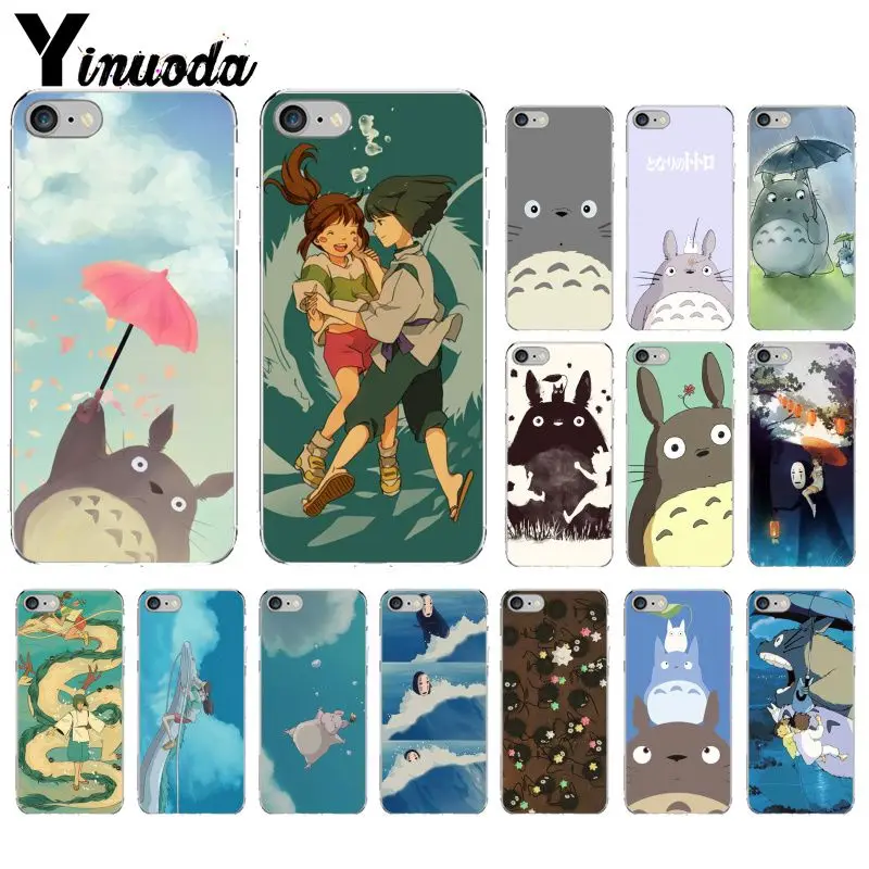 Yinuoda Spirited Away Totoro Hayao Miyazaki DIY чехол для телефона iPhone 8 7 6 6S Plus 5 5S SE XR X XS MAX Coque