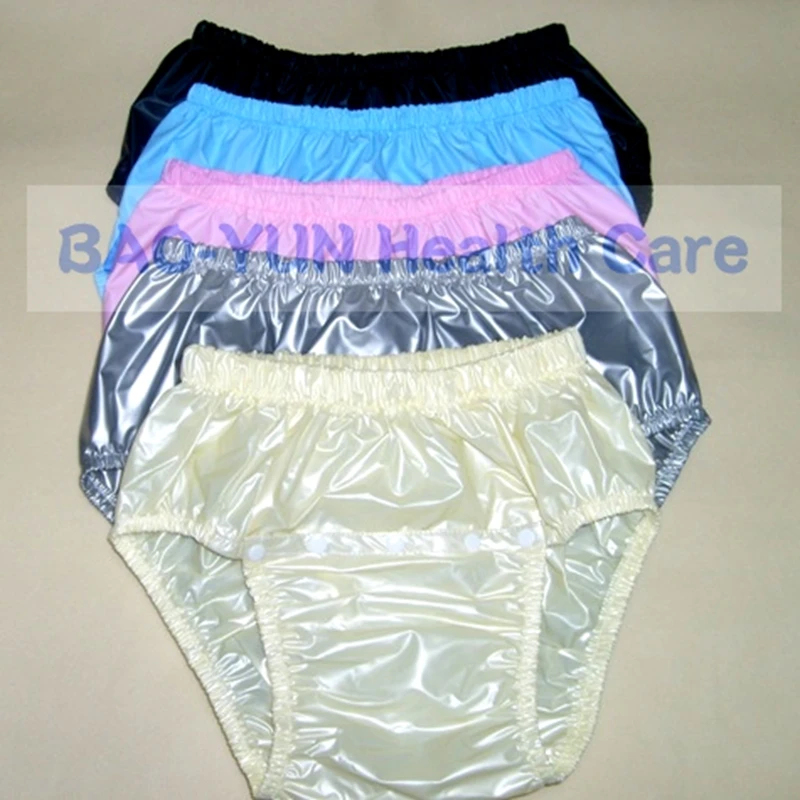 Free Shipping FUUBUU2211-4PCS Open front waterproof pants adult diapers non disposable diaper pvc incontinence shorts