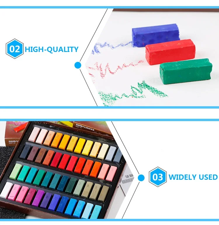 SIMBALION Мягкая Пастель 24 и 48 цветов Master Pastel DIY Краска для волос цветной мел граффити