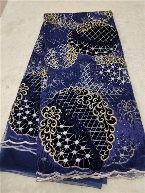 Новый дизайн зеленый цвет африканская вышивка бархатный тюль кружевная ткань 2019