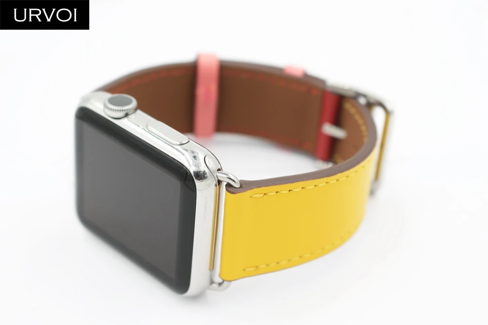 URVOI один ремешок для apple watch серии 5/4 3/2/1 Swift кожаный iwatch наручные классический