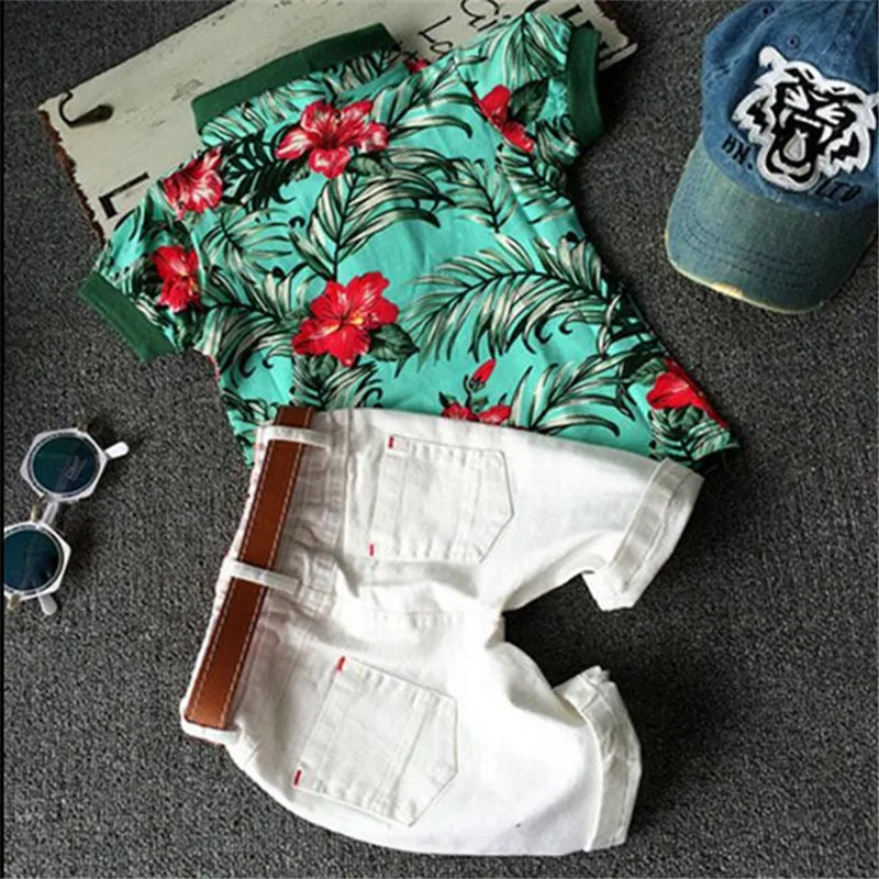 Летняя футболка для мальчиков и девочек костюм новинка 2021 Корейская версия