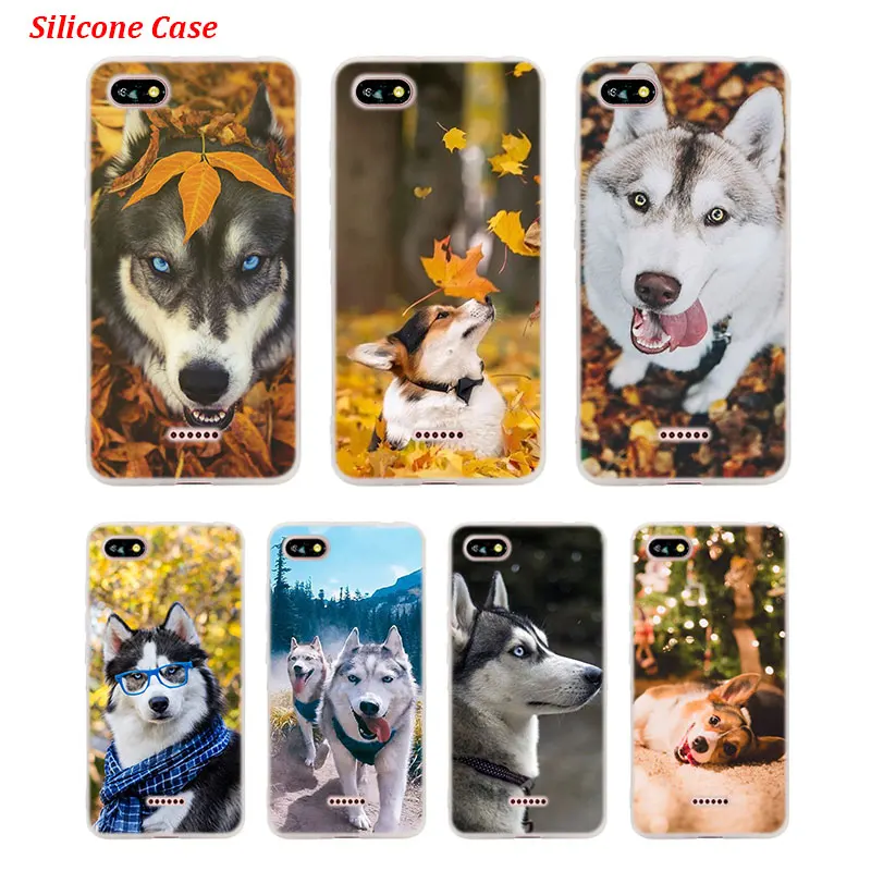 Силиконовый чехол для телефона Husky Puppy Dog Xiaomi Redmi S2 Note 4 4X 5 5Pro 5A Plus 6 6A 7 Pro|Бамперы| |