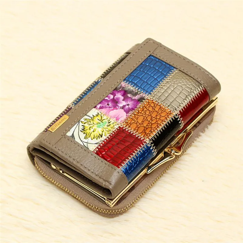 Серый Женские кожаные кошельки с карманом для монет, женский клатч, дорожный кошелек, модный длинный кошелек на молнии для женщин, dames portemonnee carteira - Цвет: Серый