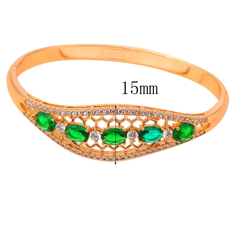 ROLILASON королевский дизайн розово красный кристалл Циркон золотые браслеты