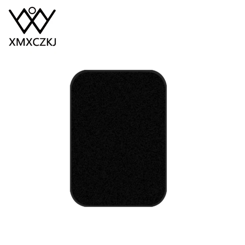 XMXCZKJ сменная металлическая пластина с флоком комплект клей универсальный автомобильный телефон магнитное крепление Магнитный держатель телефона в автомобиль аксессуары - Цвет: Black