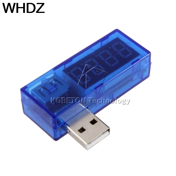 WHDZ портативный измеритель напряжения цифровой дисплей мини USB детектор тока и