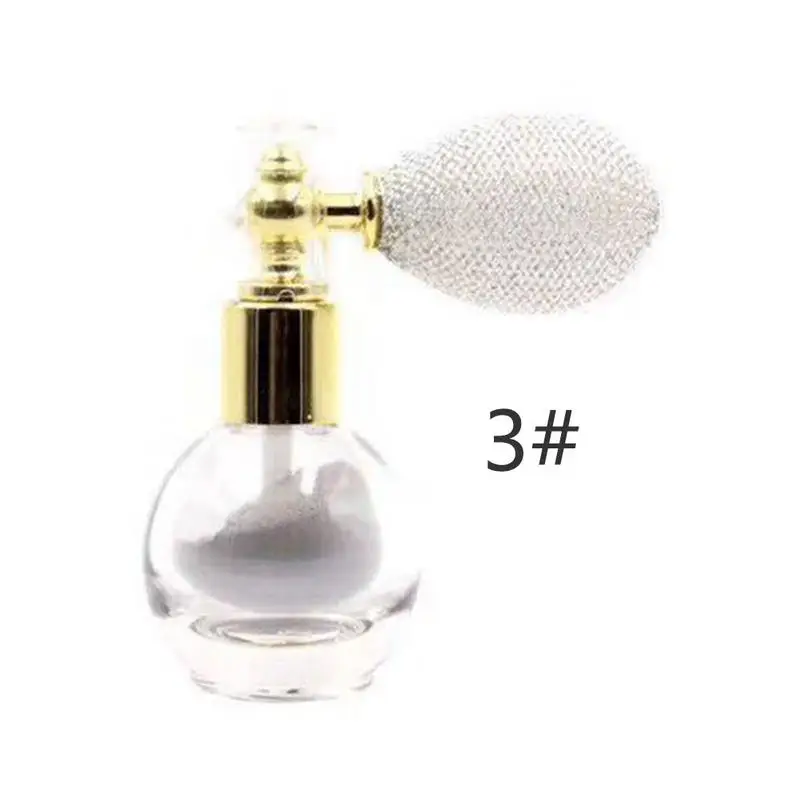3 Silver white 1 шт. блестящая рассыпчатая пудра-спрей для макияжа лица 4 цвета водонепроницаемый стойкий кремовый хайлайтер пудра текстура косметика - Цвет: 3 Silver white