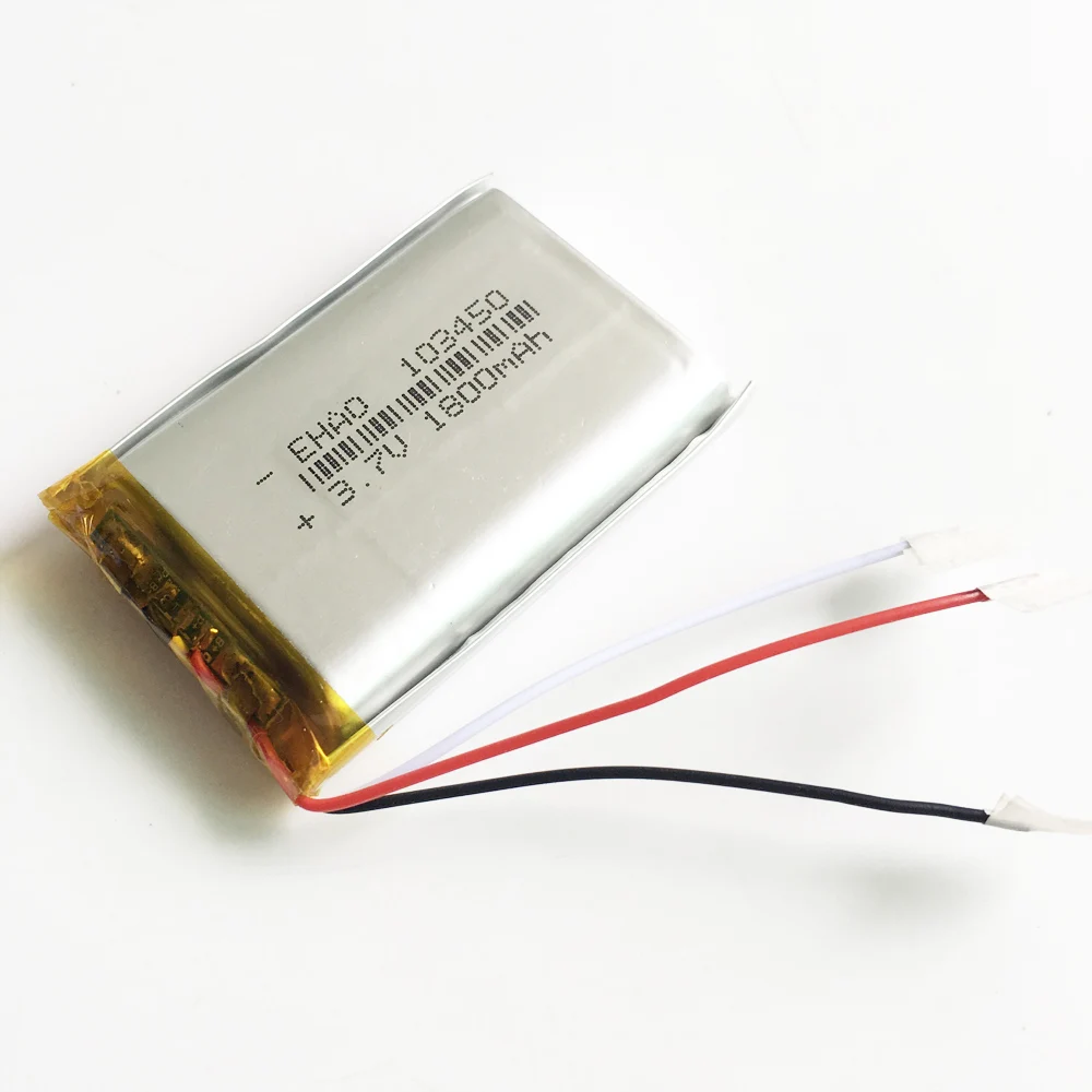 2000mAh 3,7 V литий-полимерная LiPo аккумуляторная батарея 3 провода 103450 для Mp3 DVD PAD камера PSP gps динамик ноутбук MID