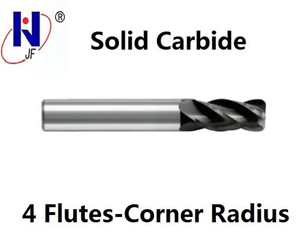 

JF 12R1*30*D12*75*4F Solid Carbide 4 Flute Corner Radius End Mills HRC70 PT Coated