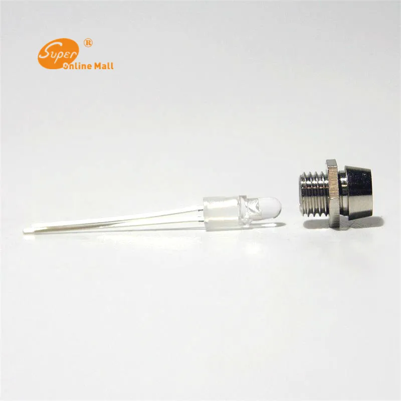 Хромированный металлический светодиодный держатель 100 шт. 3 мм рамка крепление