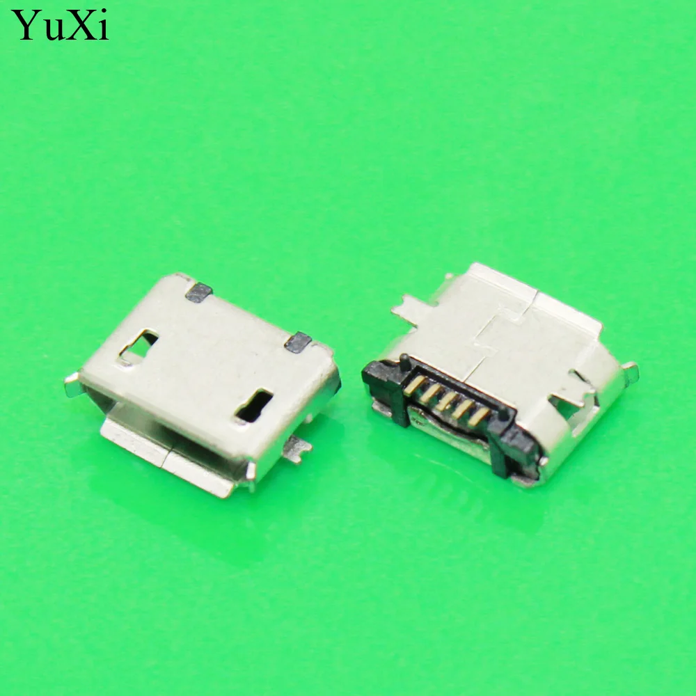 YuXi MicroUSB гнездо/джек MK5P Mike 5 P миниusb Micro USB гнездо 5 ног патч для мобильного телефона