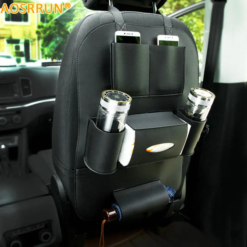 Кожаные многофункциональные автомобильные сиденья AOSRRUN рюкзак аксессуары для BMW