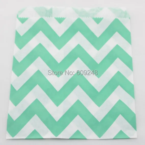 100 шт. смешанные цвета Аква зигзаг бумажные конфетные пакеты оптом детские