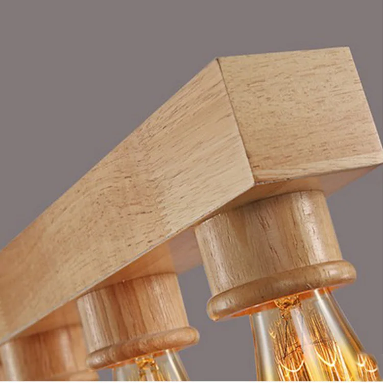 Wood Pendant lights AC110V/220V E27 lamp hanging light fixture Edison bulb For Restaurant/Bar luminaire Home Decoration lamparas | Лампы и