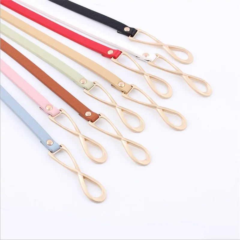 Women Ladies black Belt Stretchy Girls Waist Metal Buckle Fashion New Arrival thin strap | Аксессуары для одежды