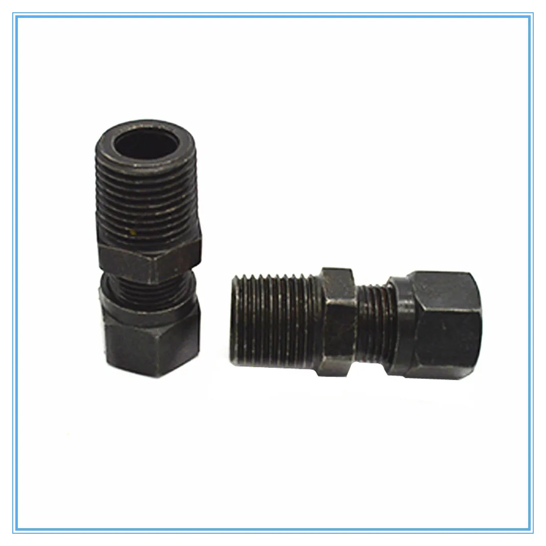 

The common thread straight end type card sleeve joint pipe joint is M10*1 M12 M14 M16 M18*1.5