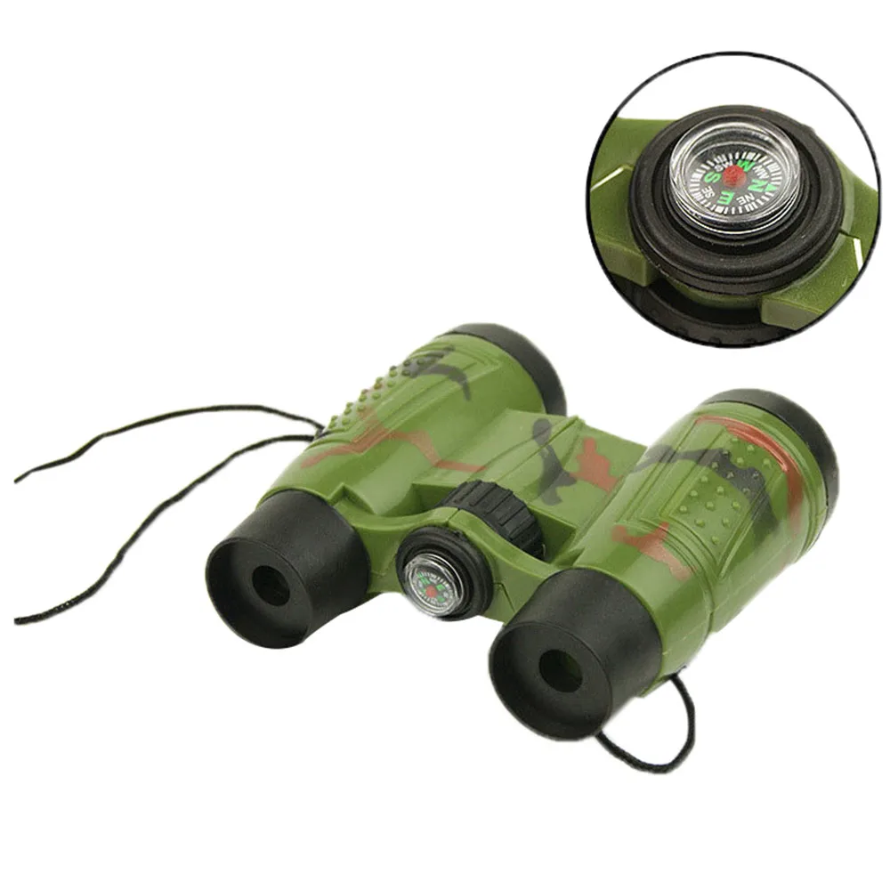 

Children Cool Camouflage Magnification Toy Binocular Telescope + Neck Tie Strap Lens Educational Toys Child K4