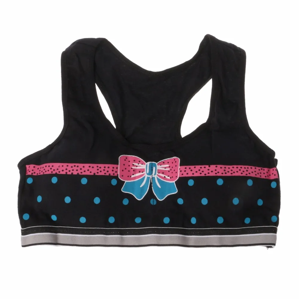 Тренировочные бюстгальтеры из мягкого хлопка для маленьких девочек милый жилет