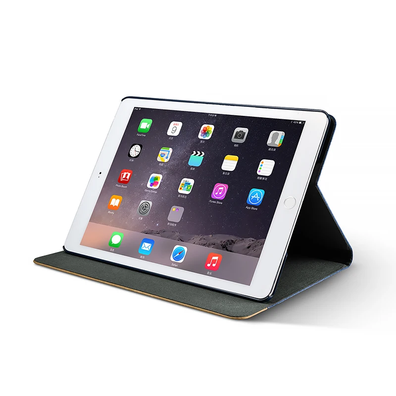 XOOMZ Brand for iPad Air 2 Case Simple Fabric+PC Folio Erudition Foldable Stand Smart Cover | Компьютеры и офис