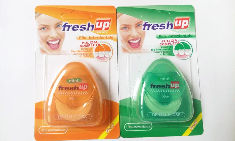 50 м микро воск вкус перечной мяты зубная нить межзубная щетка Зубная палочка