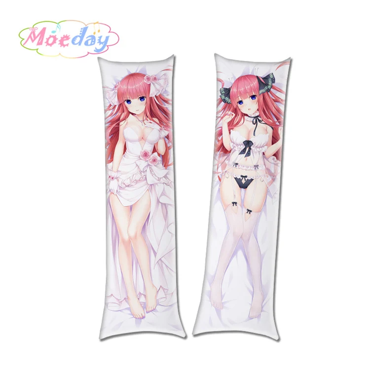 Тёмно-синий The Quintessential Quintuplets Anime Characters Nakano Miku Nino Itsuki Sister Dakimakura Pillow Covers - Цвет: Тёмно-синий