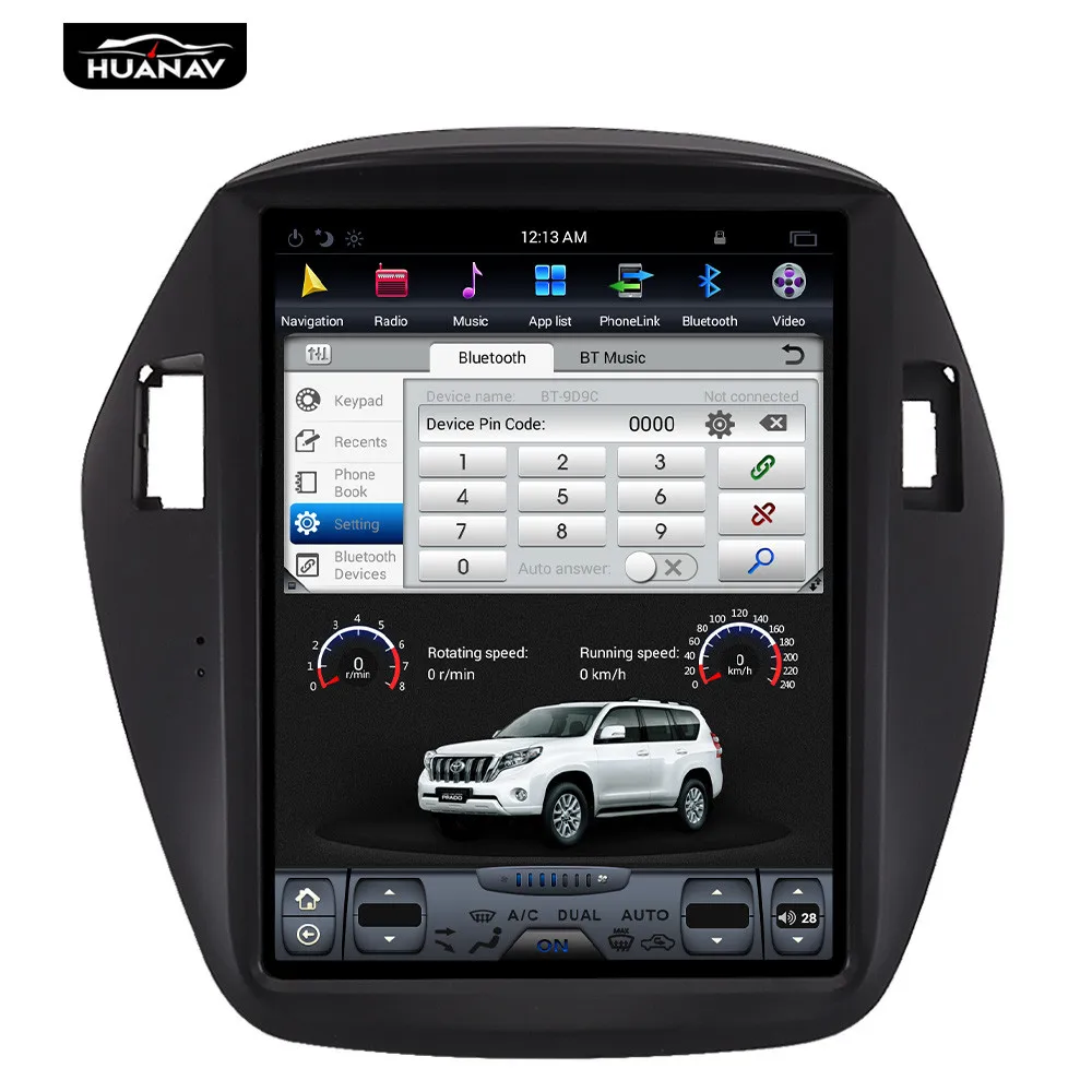 Автомобильный DVD-плеер Tesla styel GPS-навигация для Hyundai IX35 Tucson 2009-2016 автомагнитола