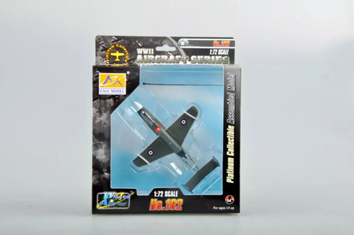 WW2 Немецкий Heinkel He 162 1/72 крушение захвата самолета Самолет без литья под давлением
