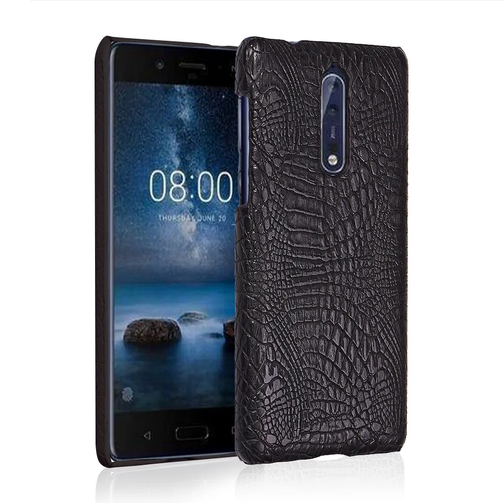 Чехол для Nokia 8 5 3 дюйма роскошный жесткий чехол из крокодиловой кожи