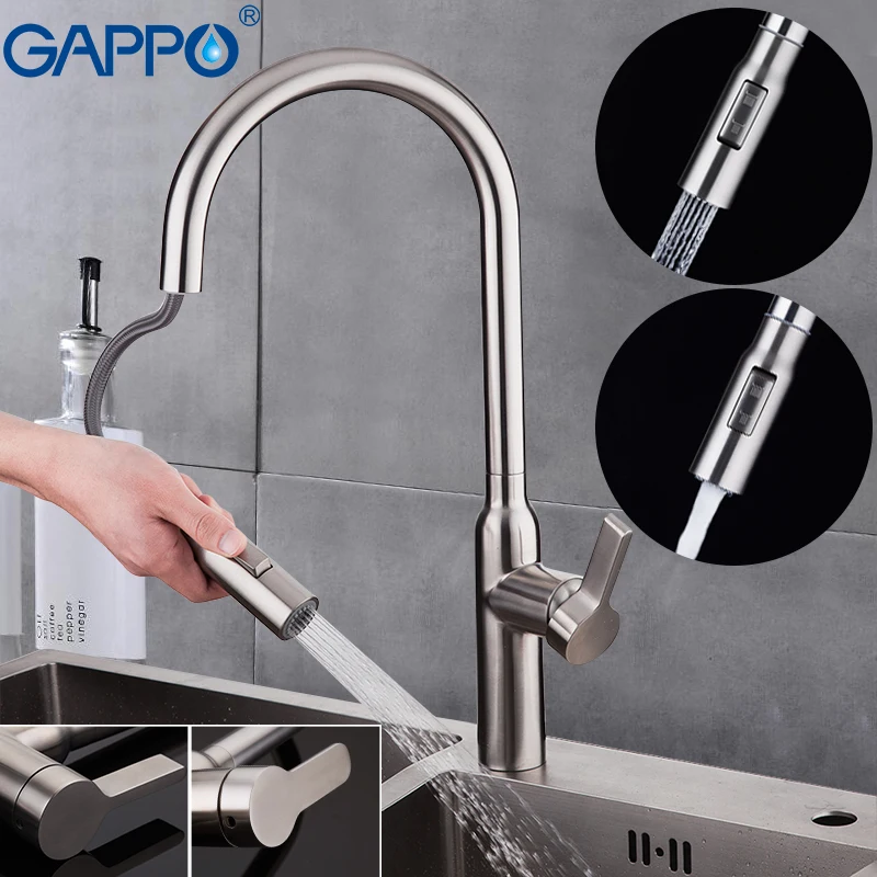

GAPPO kitchen faucets Stainless steel sink faucet sprayer pull out kitchen tap mixer kitchen water torneira cozinha