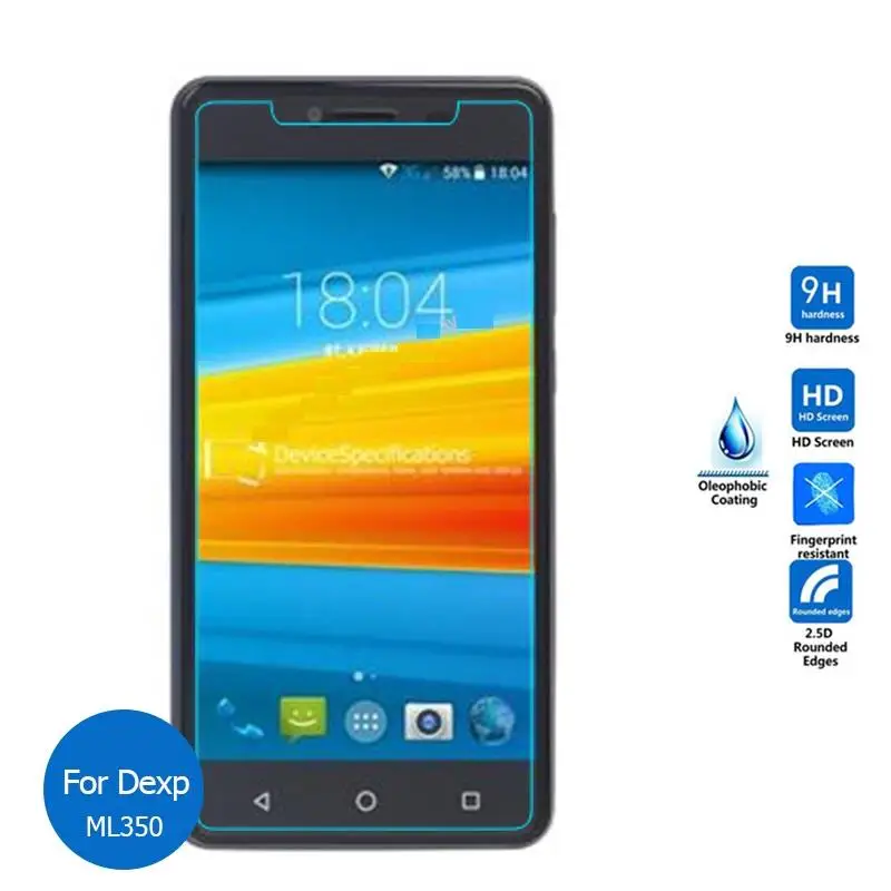 Закаленное стекло для защиты экрана DEXP Ixion ML350 Force Pro защитная пленка 2 5 9h ML