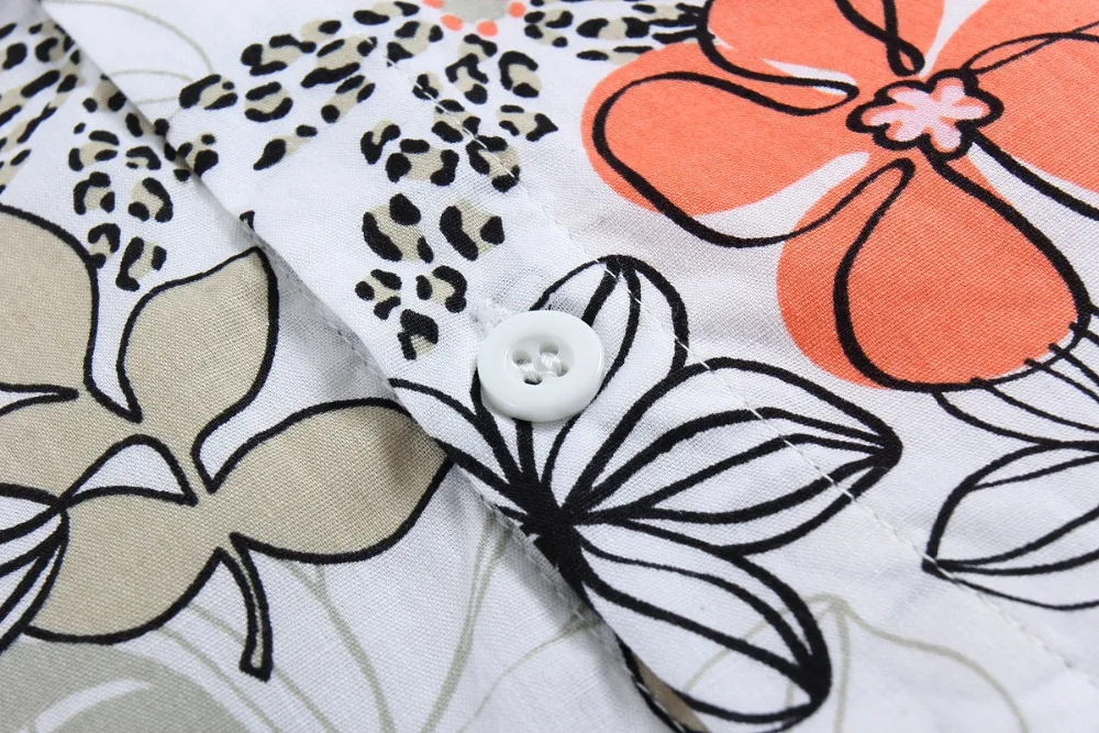 100% хлопковая рубашка с цветочным узором гавайская для мальчика T1533