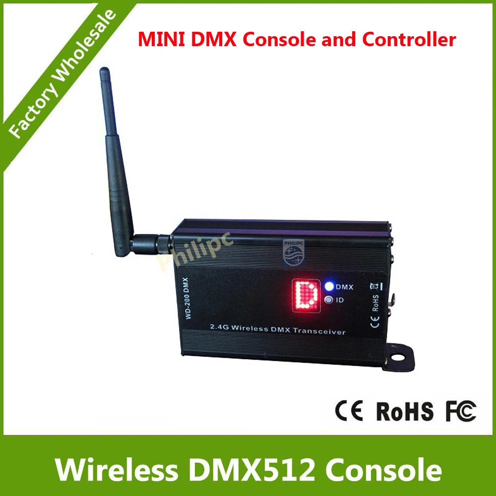 Бесплатная доставка DHL 2.4 г DMX512 беспроводной приемник/передатчик и матрица 5x7