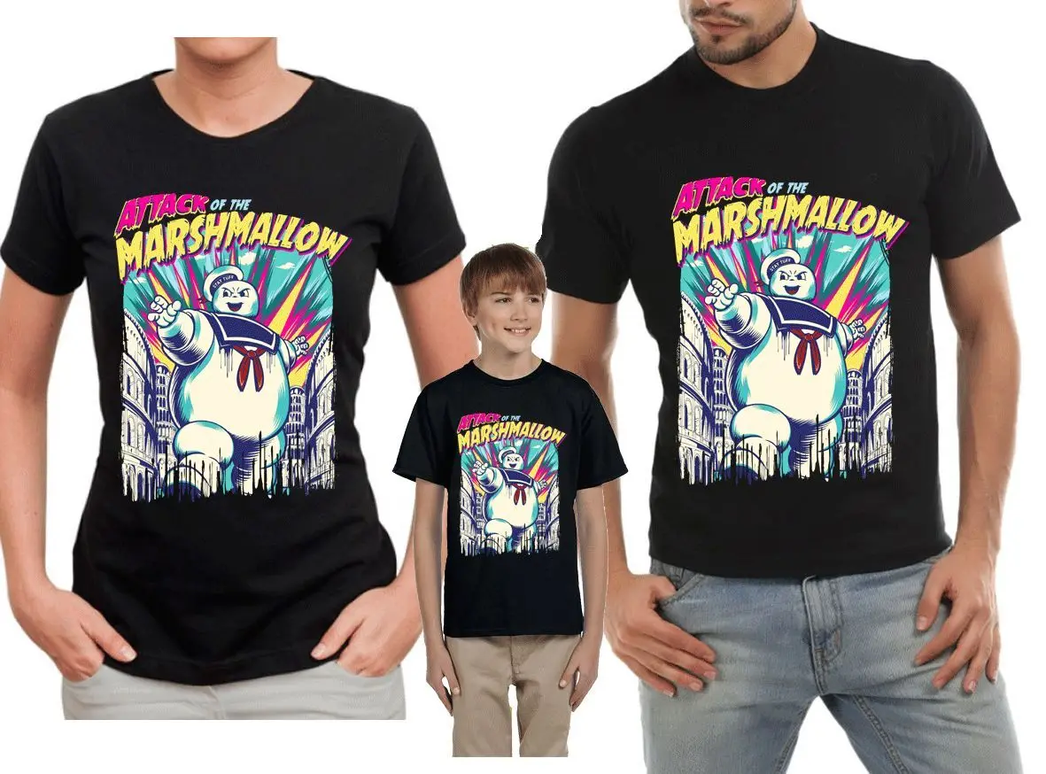 ATTACK OF THE MARSHMALLOW stay tuff puft movie parody/детская футболка с рисунком Новая модная мужская