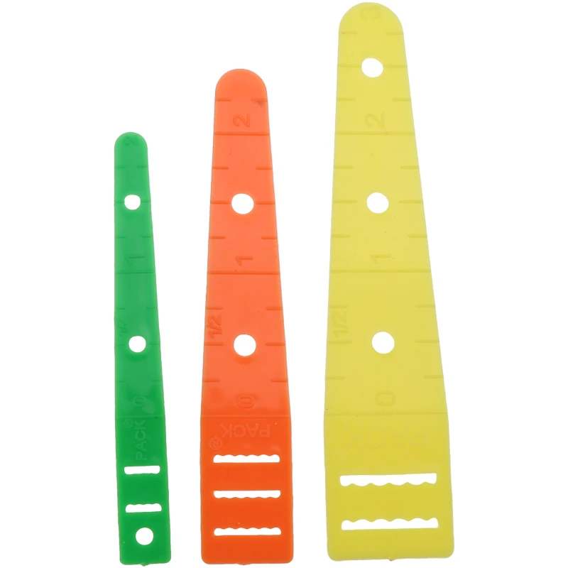 YOKOYAMA 3Pcs Plastic Elastic Glides Guides Threaders Wear Elastic Band Tool Band Rope Wearing DIY Clothing Sewing Accessories