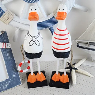 

Navy duck wooden furnishing articles, creative household gift, animal furnishing articles, home decoration