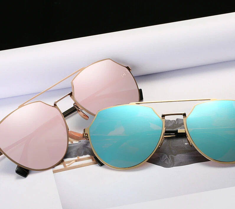 Рамки Солнцезащитные очки для женщин Для Легкий зеркальные Очки кошачий глаз