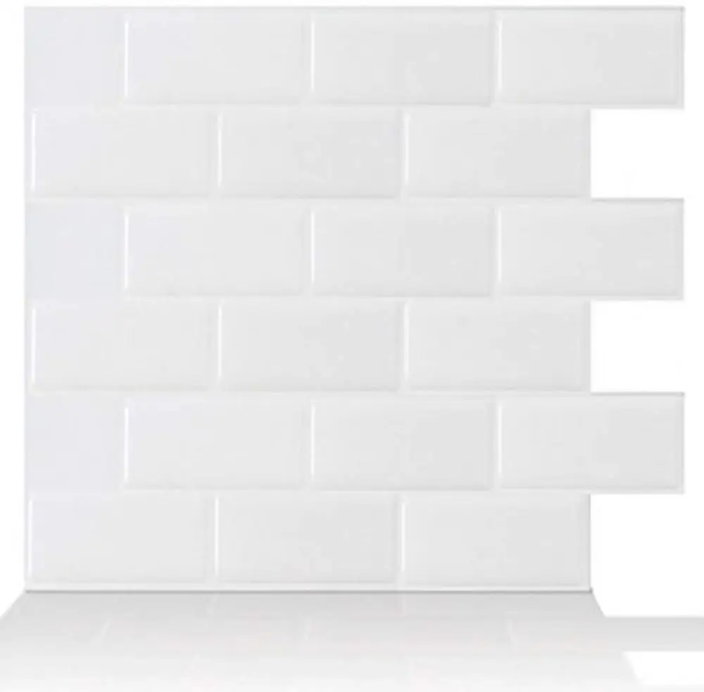BBW51 Vividtiles 12*12 дюймов самоклеющиеся 3D плитки для стен метро для кухни и ванной-10 листов - Цвет: BBW51