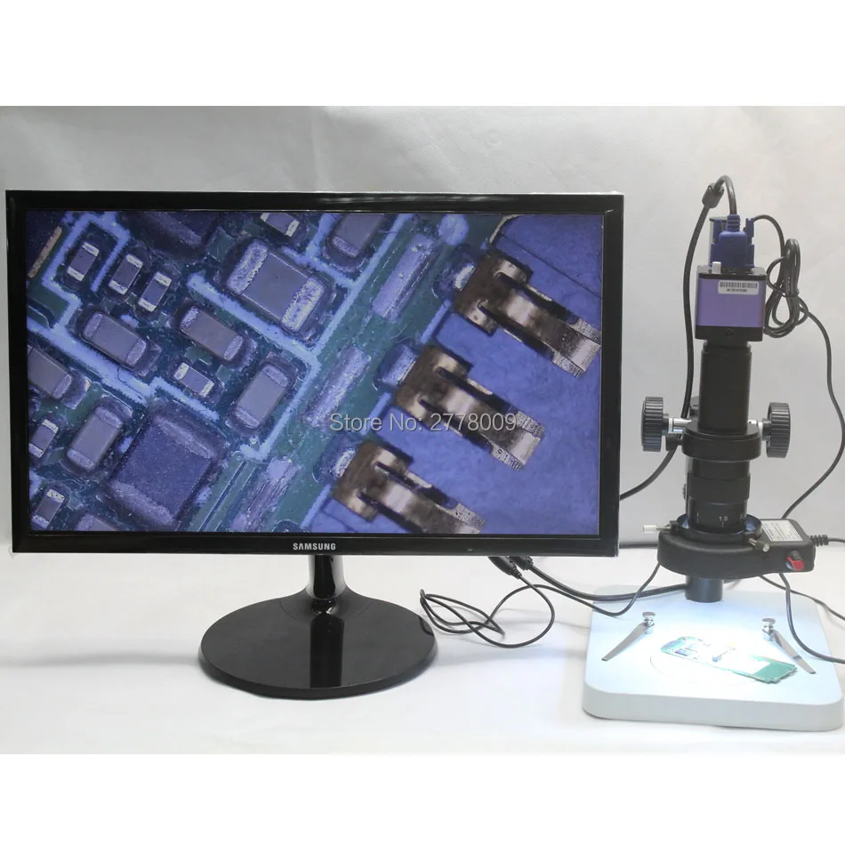 Бесплатная доставка Full HD 1080P 60fps оптический промышленный микроскоп камера VGA