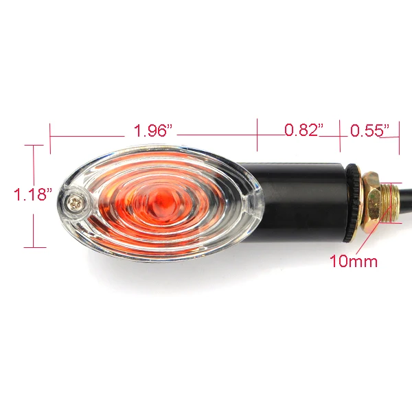 4PCS Universal Motorcycle Turn Signal Indicator Mini for Cat Eye For Honda Suzuki Ducati |