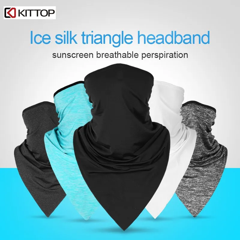 Летние мотоциклетные полутехнические треугольные шарфы KITTOP из ледяной ткани