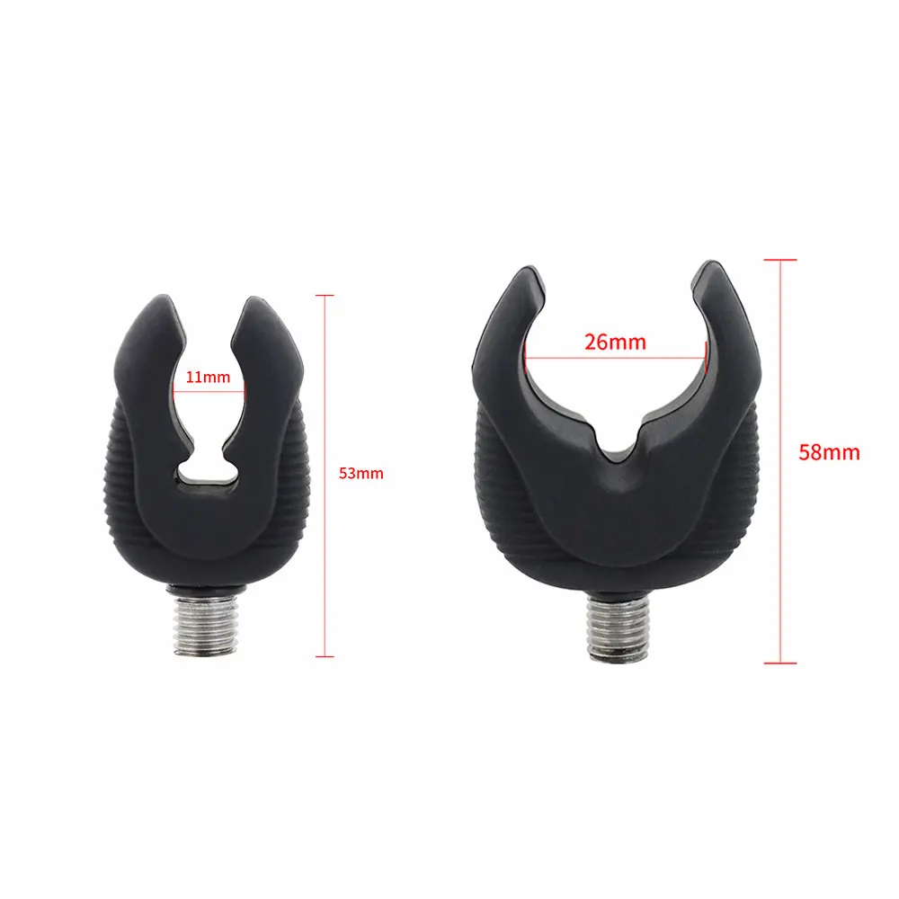 4pcs Rubber Fishing Rod Rest Butt Rest Head Gripper Grips Fishing Rod Holder Fishing Tackle Tools