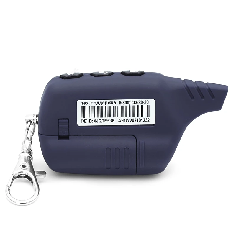 

A91 Keychain Remote Control Key Fob For Russian Vehicle Security Starline A91 Engine Starter Car Anti-theft Alarm System