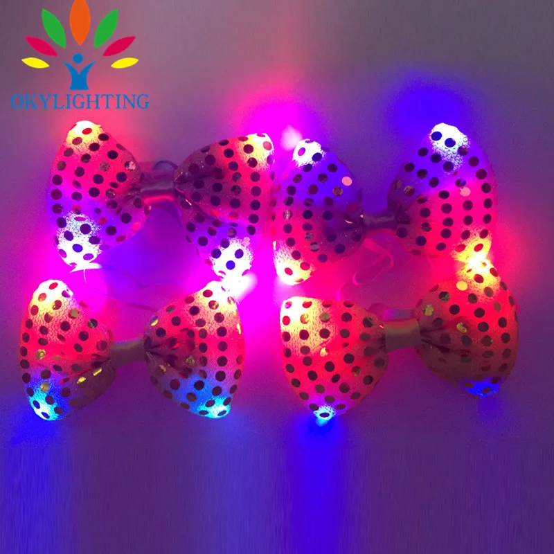 2018 Новый Gafas Led Бесплатная доставка 10 шт. светодиодный мигание шеи галстук мужской