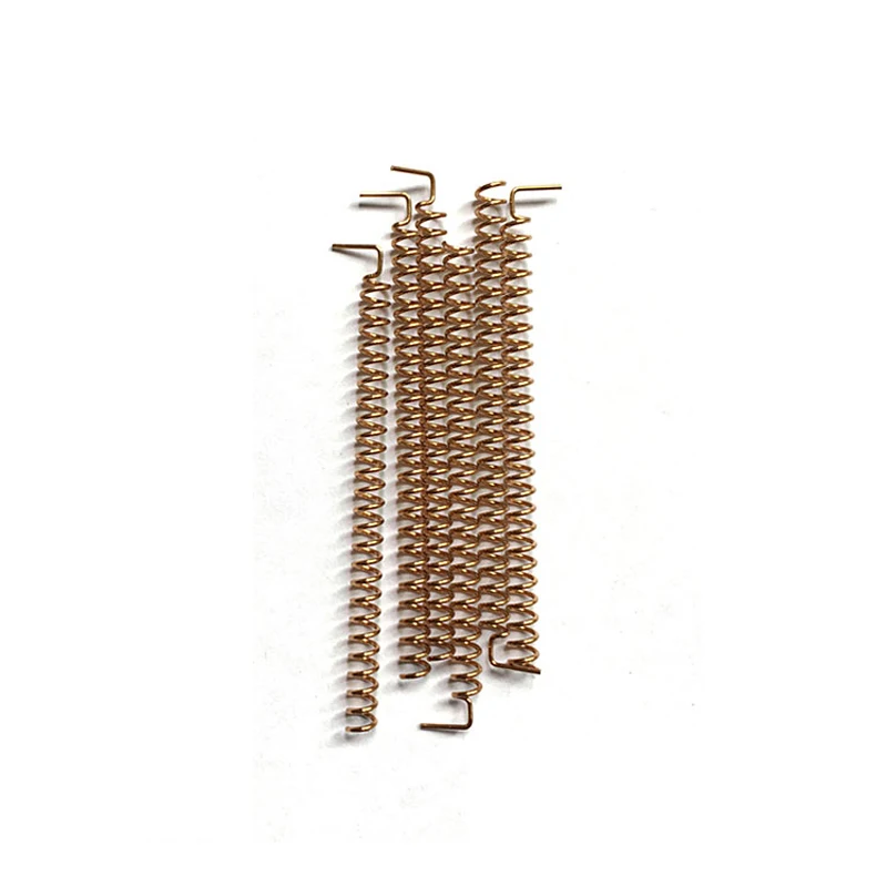 50PCS 433MHZ 2dbi пружинная антенна 50 шт/партия цена Внутренняя PCB воздушная медная антенна из спиральной пружины 433 спиральная антенна 433Mhz прямая wel - Цвет: 50PCS