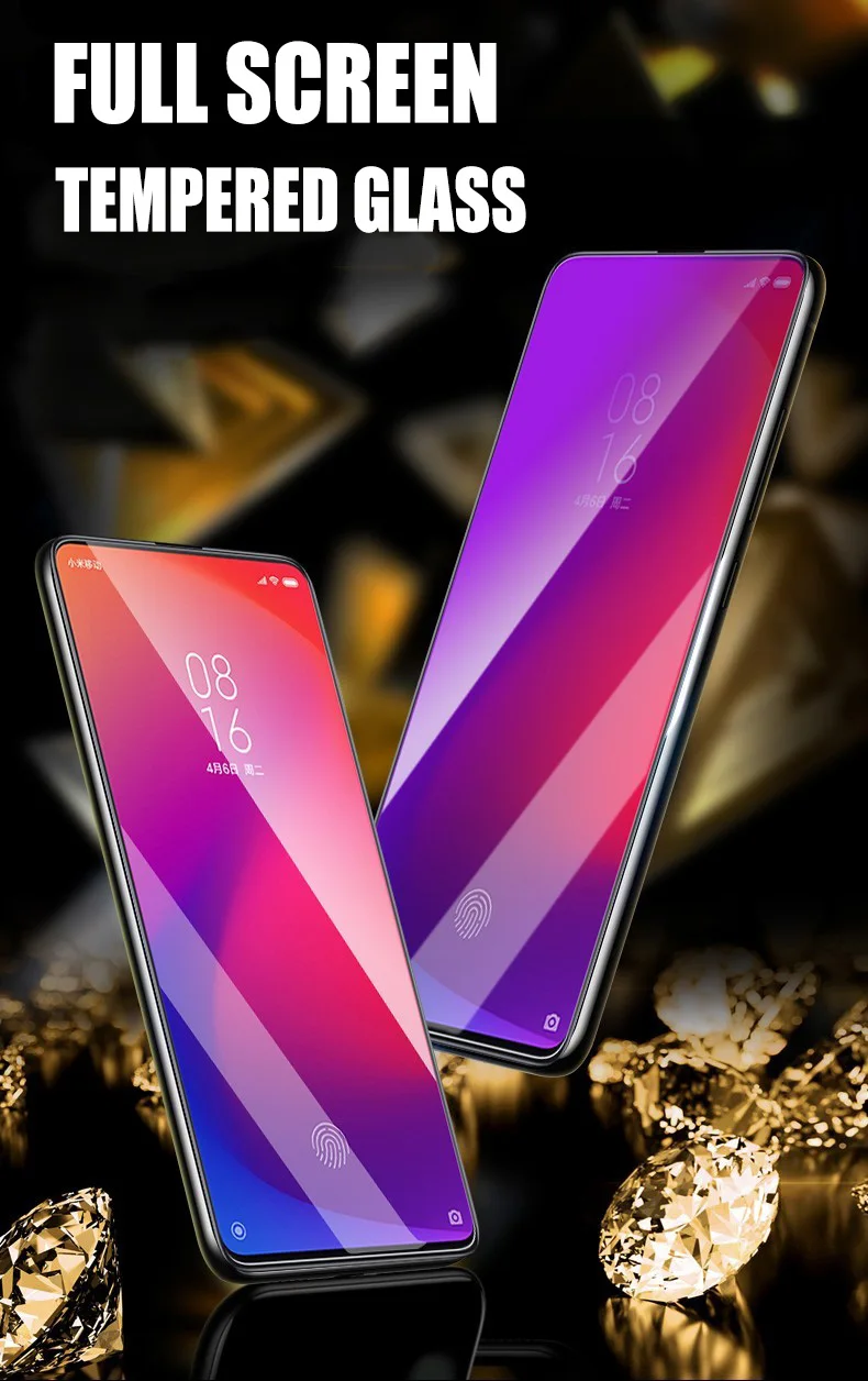 Полноэкранное покрытие из закаленного стекла для Xiaomi Redmi K20 PRO, взрывозащищенное Защитное стекло для Xiaomi Redmi K20 PRO glass